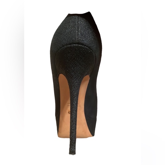 Sergio Rossi MSRP grey glitter 4 inch heels - Picture 9 of 11